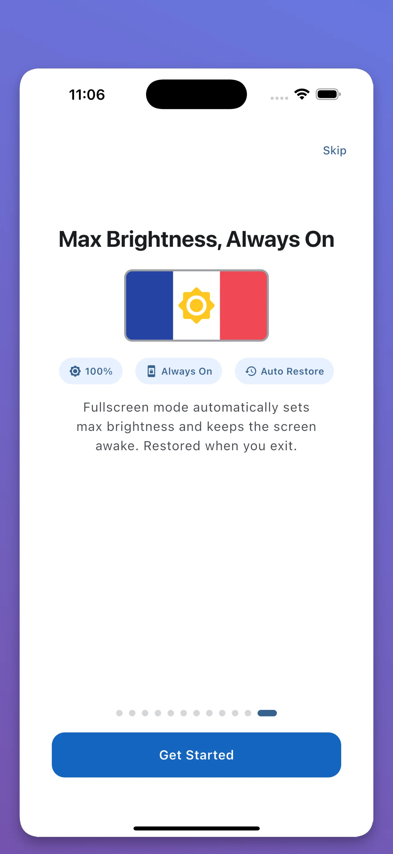 FanScreen always-on display