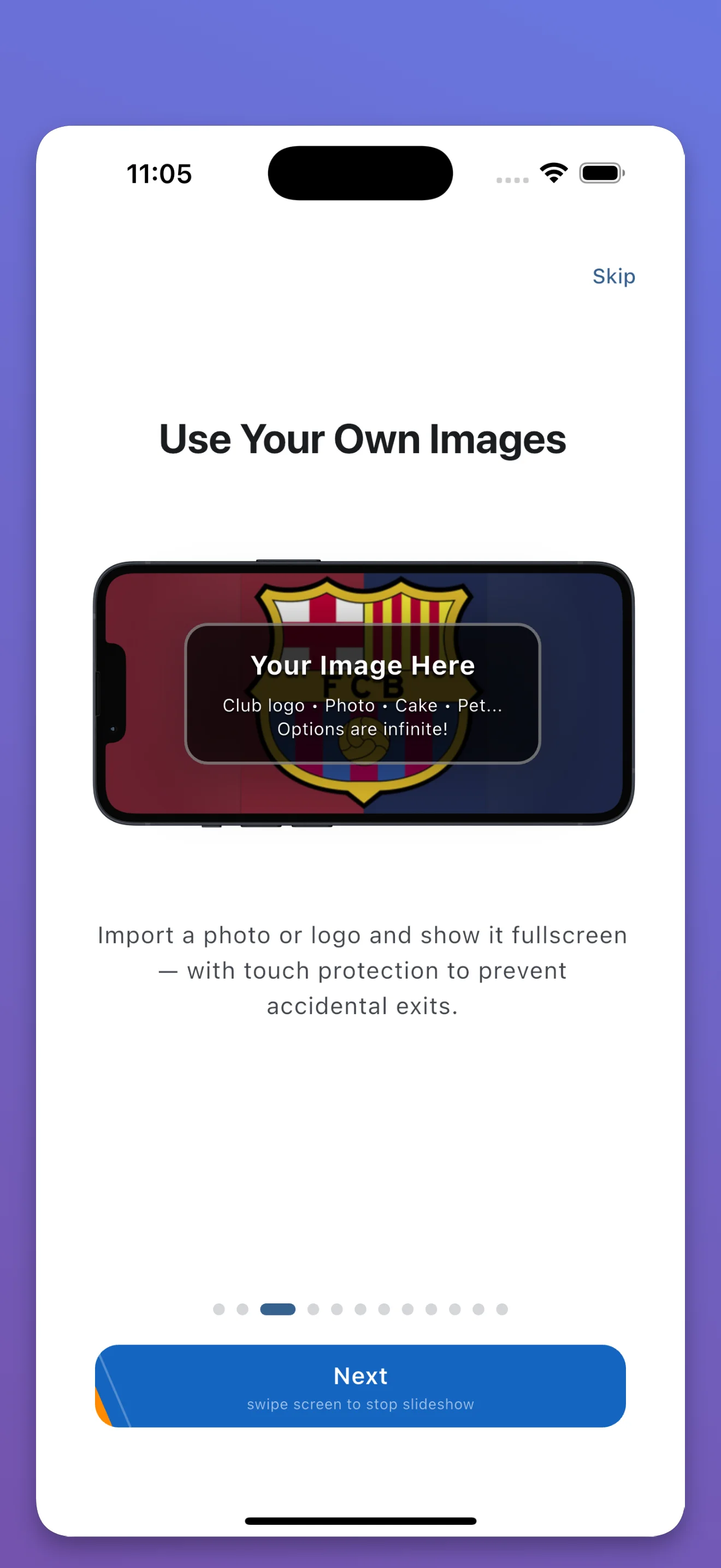 FanScreen custom images